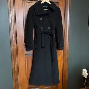 Anne Klein Black Wool Coat